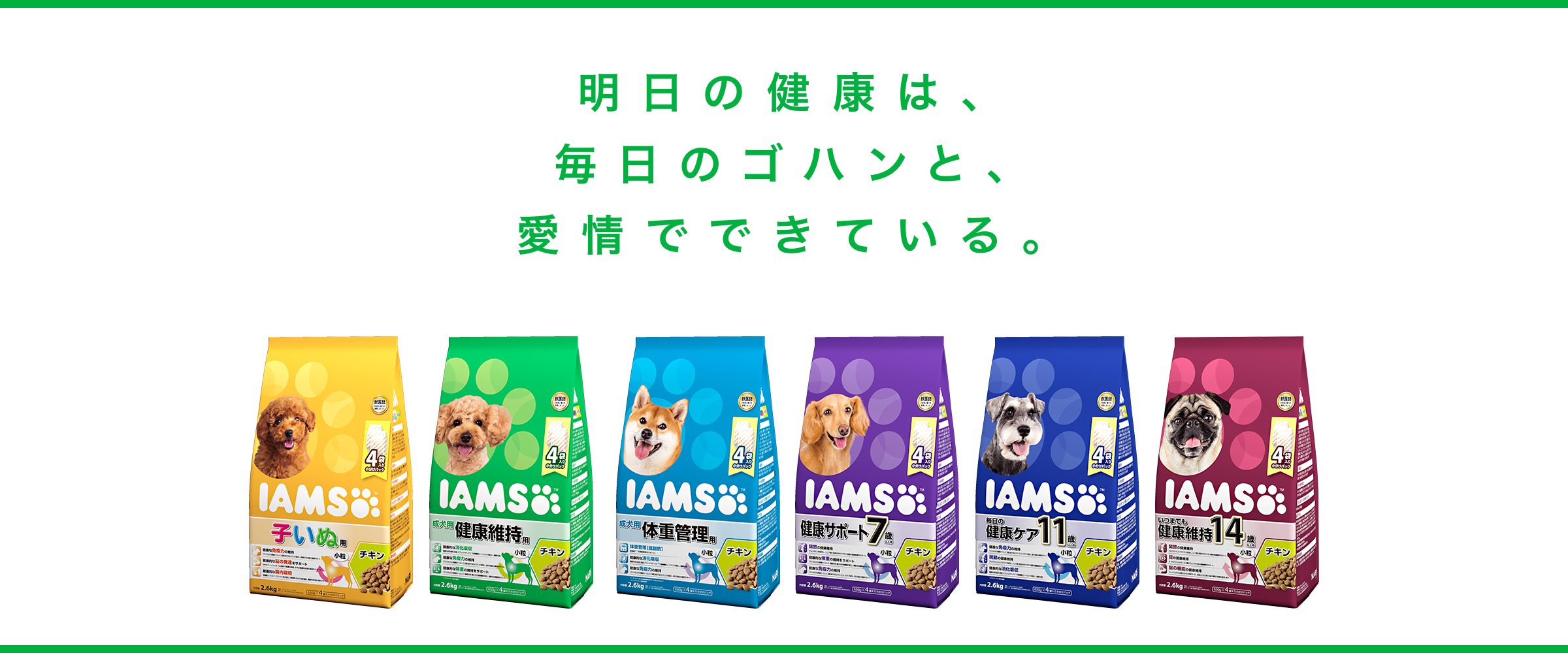 明日の健康は、毎日のゴハンと、愛情でできている。